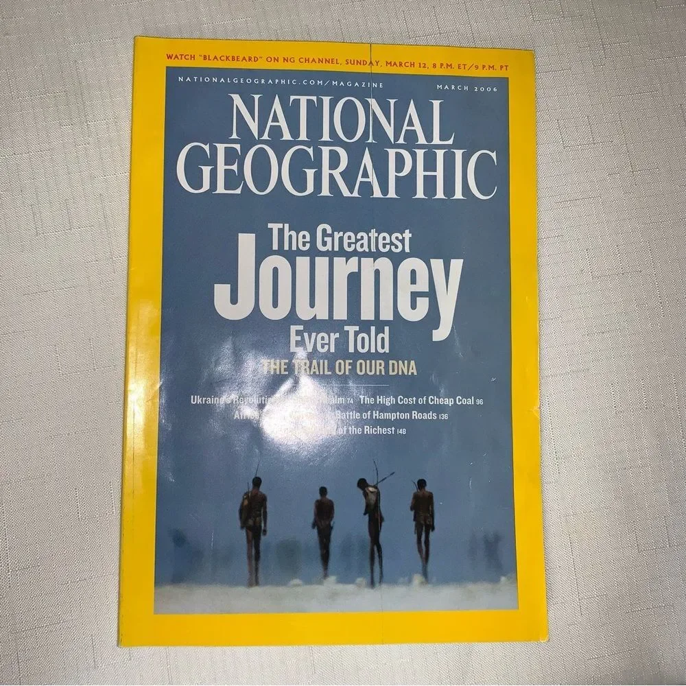 NATIONAL GEOGRAPHIC 2006 Set 4 Magazines Quake Love Grand Canyon DNA Educational